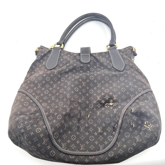 Louis Vuitton Monogram Mini Lin Hobo,brown denim mini monogram, with gold buckle - Picture 7 of 15